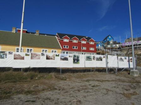 The open air exhibition in Uummannaq